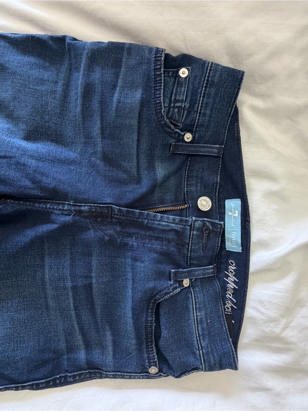 7 For All Mankind Dark Indigo Stretch Jeans